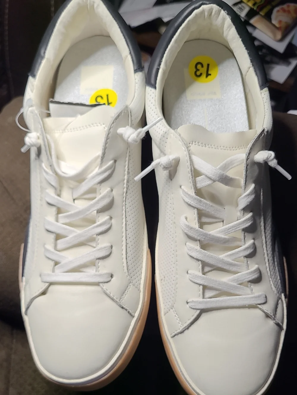 Dolce Vita Zina Leather Court Sneaker - Picture 4 of 6